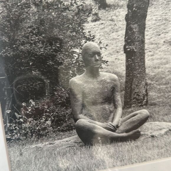 Matted B&W Meditation Art 12”x14” - Picture 3 of 5